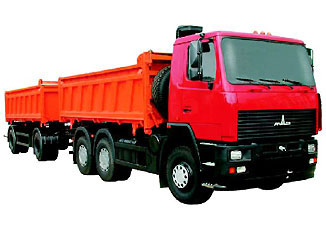 Самосвал с колесной формулой 6×4 серии 650108